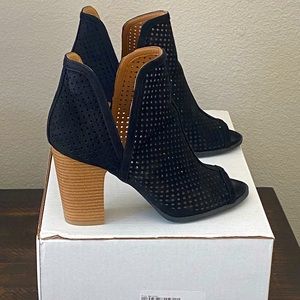 Venus screams sexy and these mesh open-toe booties are a show stopper!